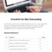 SEO Onboarding Checklist